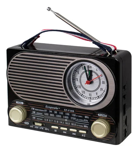 Radio reloj y linterna FM/AM/SW/Bluetooh