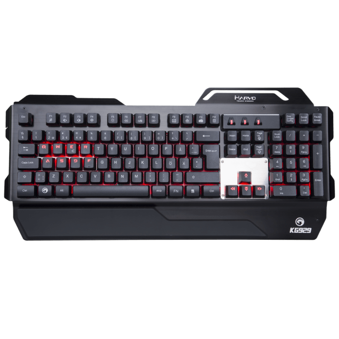 Teclado semi-mecánico gamer grande KG929