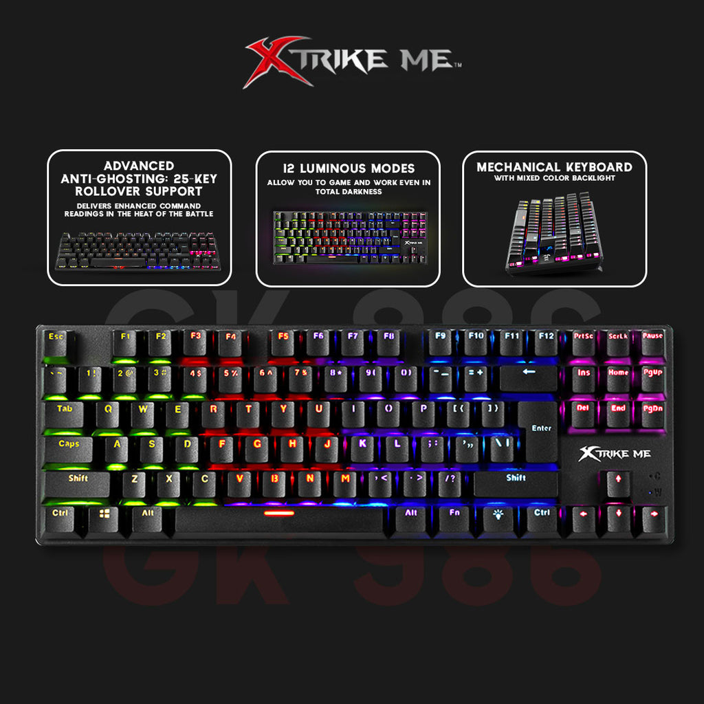 Teclado mecánico mediano GK-986