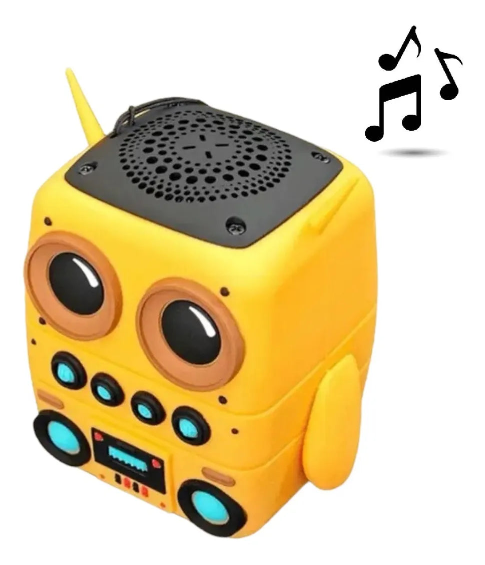 Parlante Robot Mini  inalámbrico Bluetooth