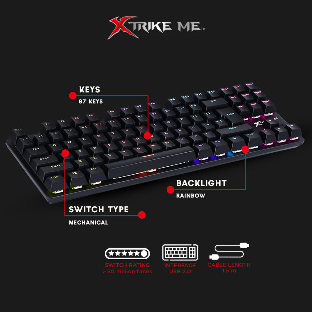 Teclado mecánico mediano GK-986