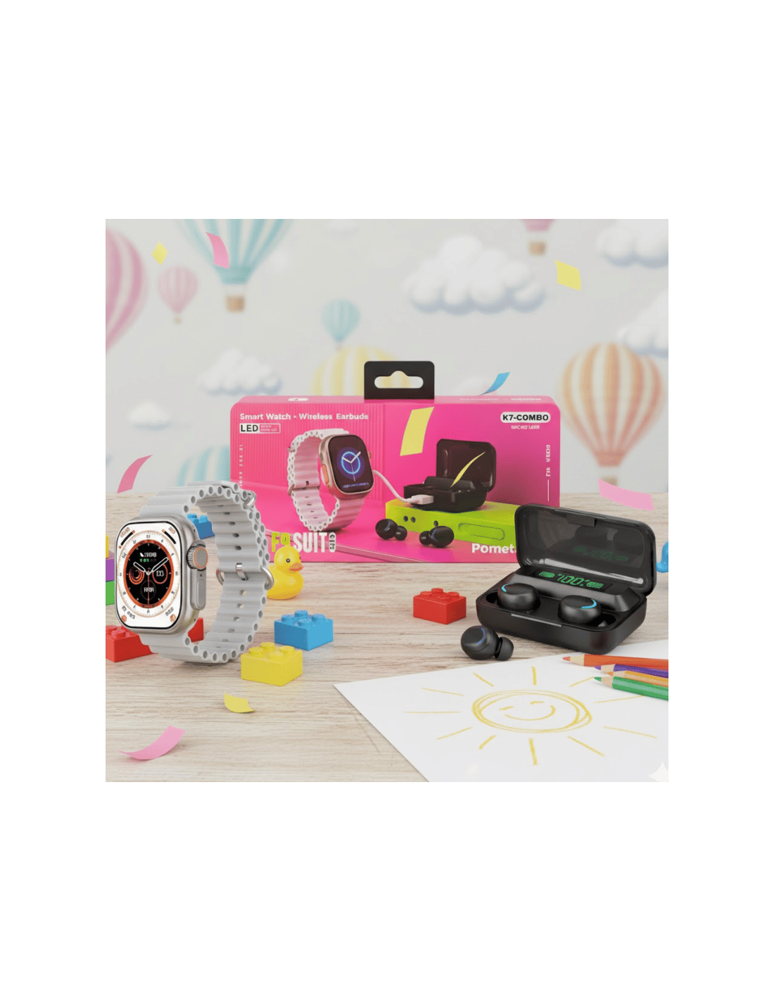 K7-Combo Smartwatch + airpods