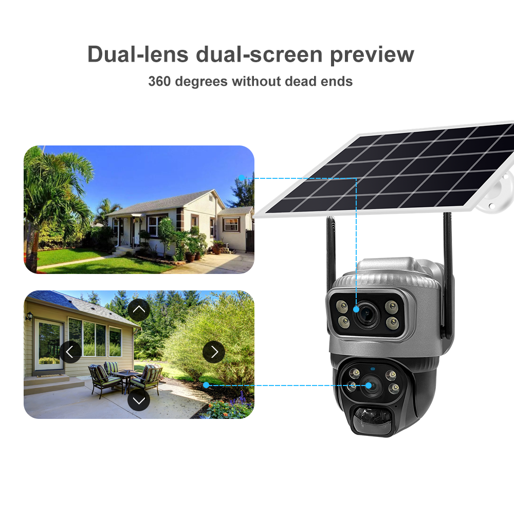 Cámara con panel solar VCS20-W