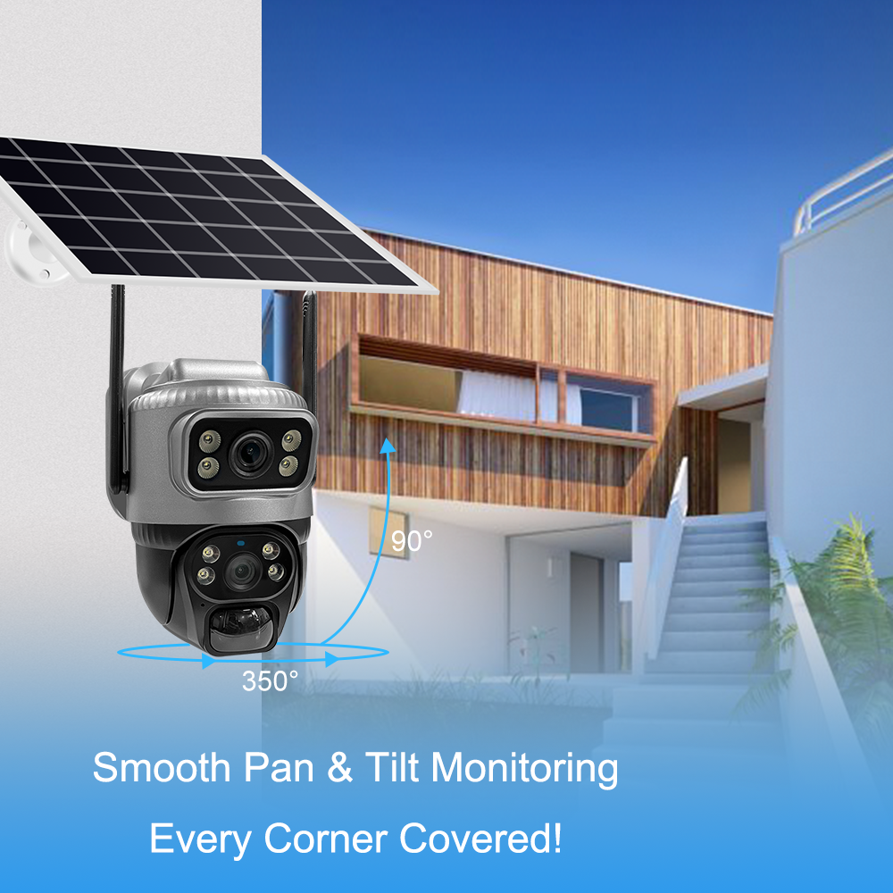 Cámara con panel solar VCS20-W